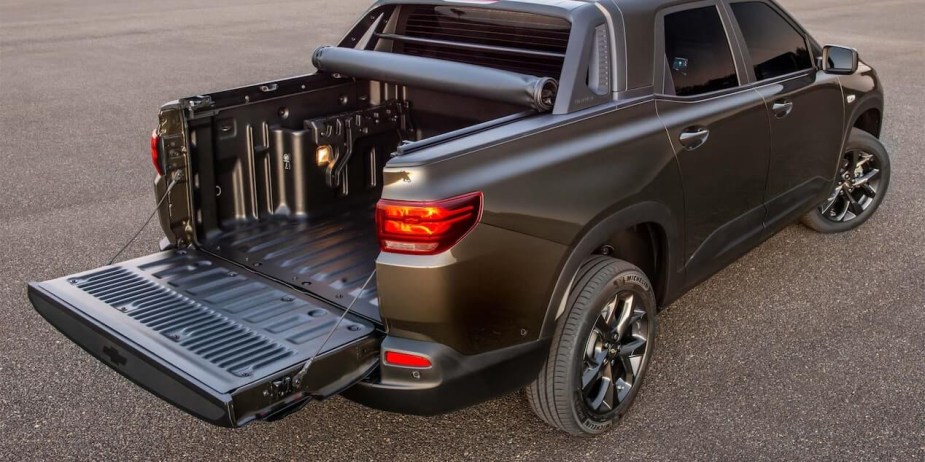 The 2023 Chevy Montana shows off its usable bed.