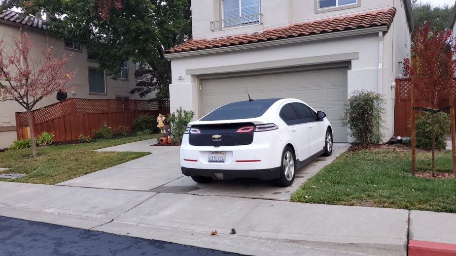 Chevrolet Volt parked in a driveway