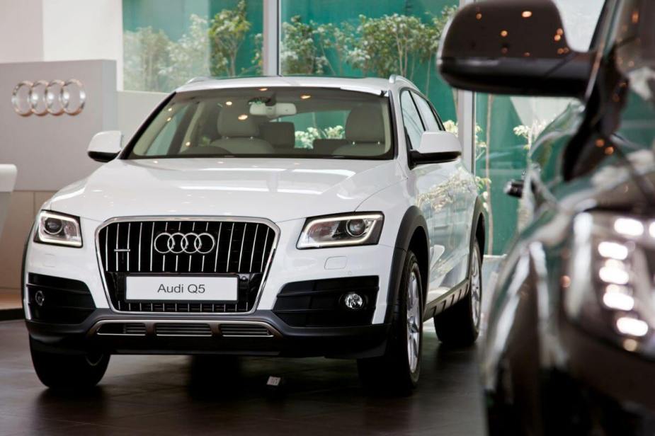 An Audi Q5 pictured in a New Delhi dealership in India in 2013