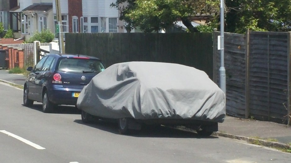 Car Under a Protective Cover