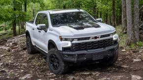 The 2023 Chevy Silverado 1500 ZR2 demonstrates capability as an off-road truck.