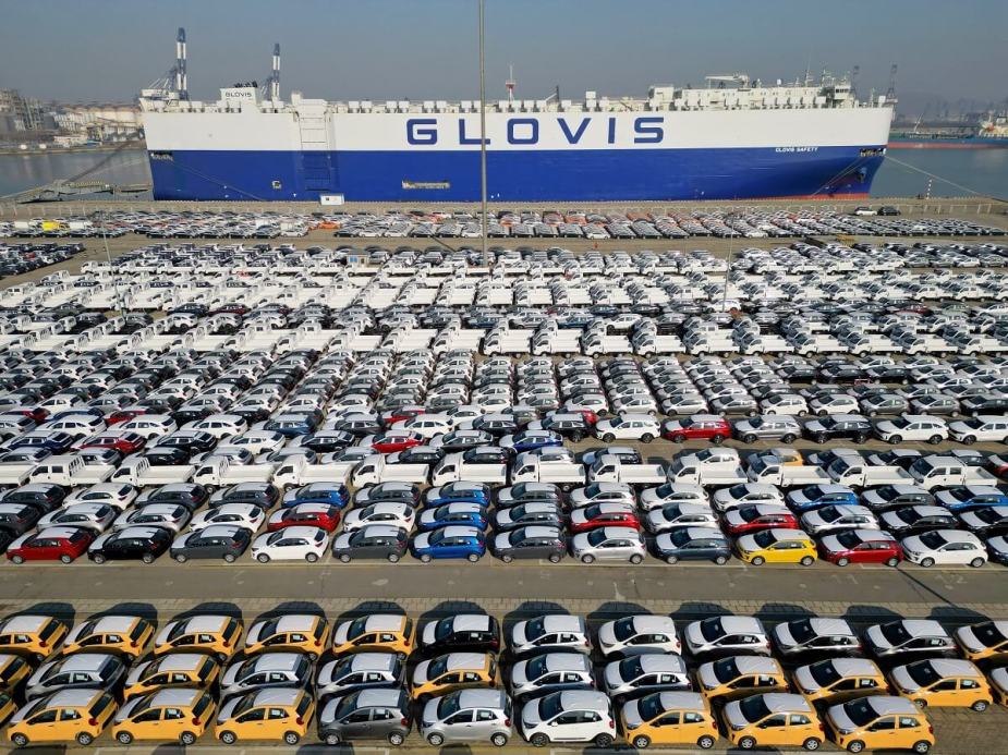 Glovis shipping export yard