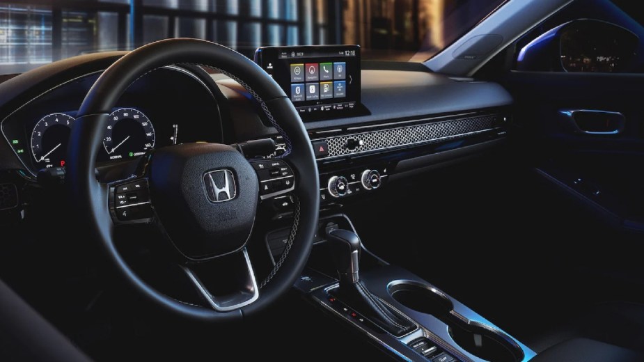 Dashboard in 2023 Honda Civic compact car, showing most common problems reported by real owners