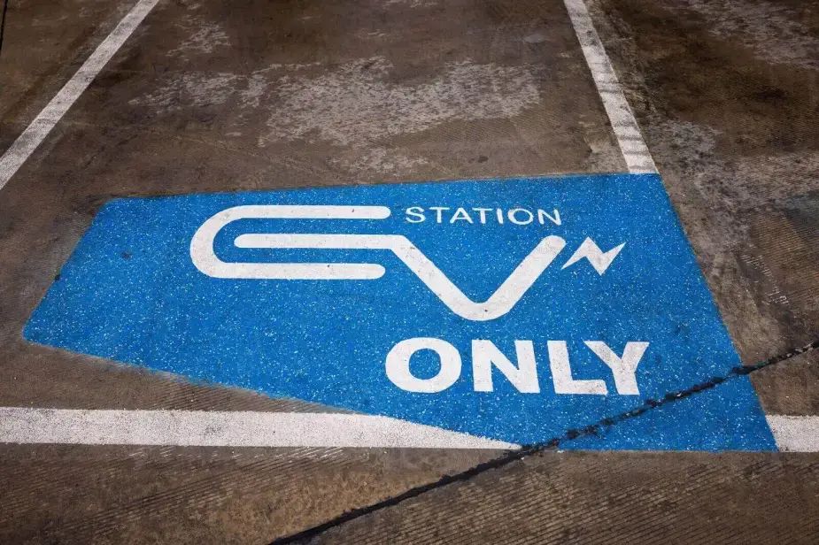 EV charging parking space