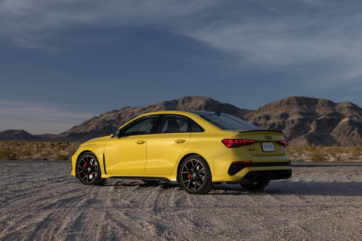 Yellow Audi RS 3