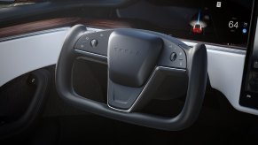Elon Musk decided to install this OEM yoke steering wheel in Tesla EVs.