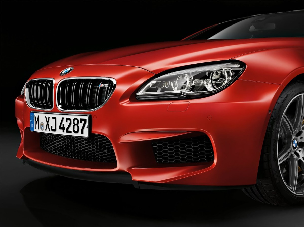 A close-up of the BMW M6