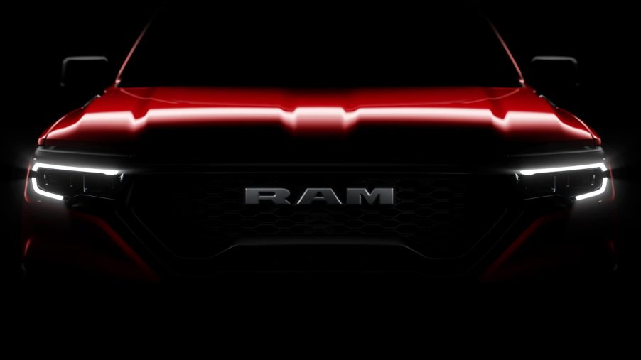 A teaser for the new Ram Rampage