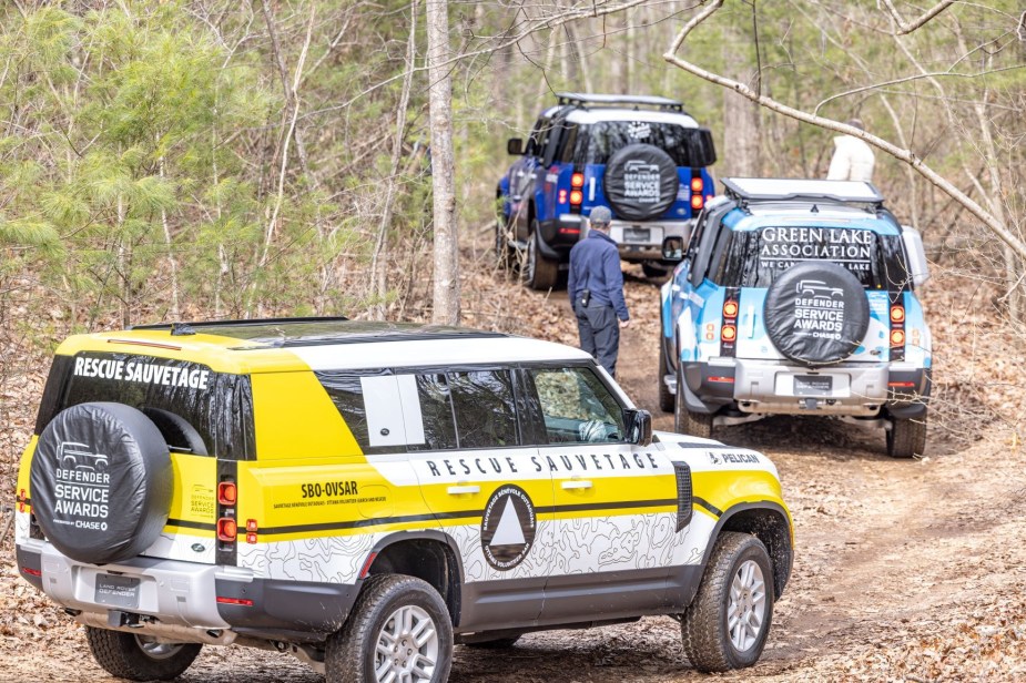 Custom Land Rover Defender 130 off-roading