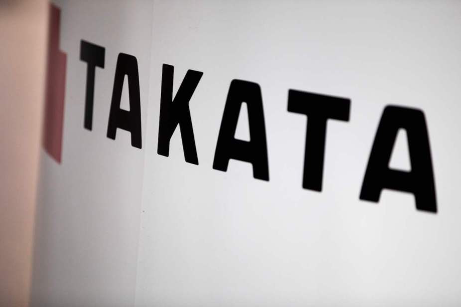 A Takata logo.