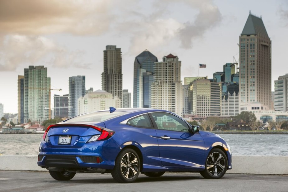 A used Honda Civic shows off its styling.