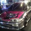 A modified Honda CR-X at a car show.