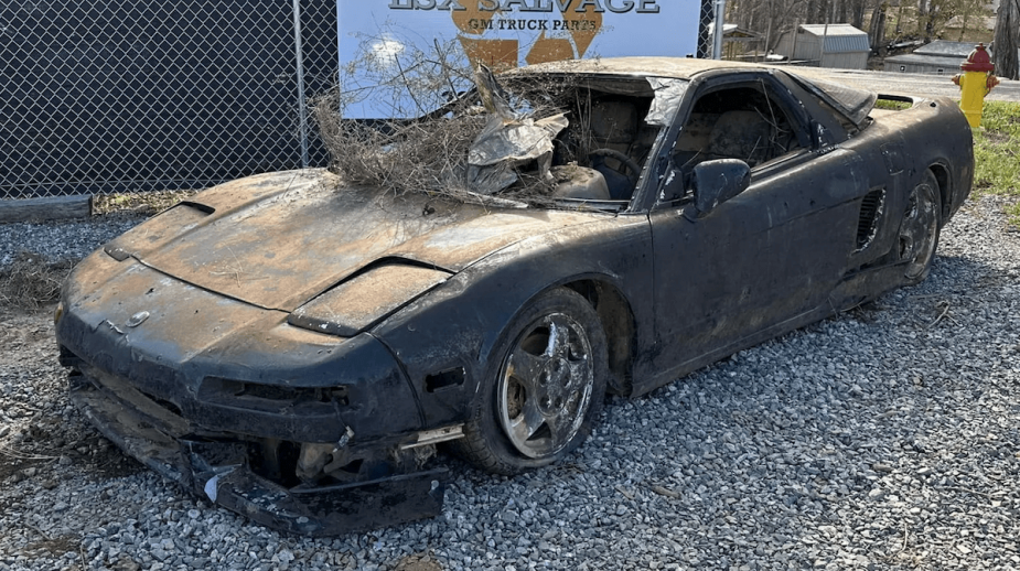 1990 Acura NSX project pulled from the bottom of a river