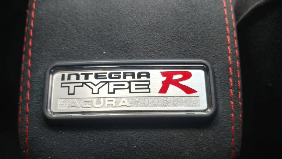 1997 Acura Integra Type R badge