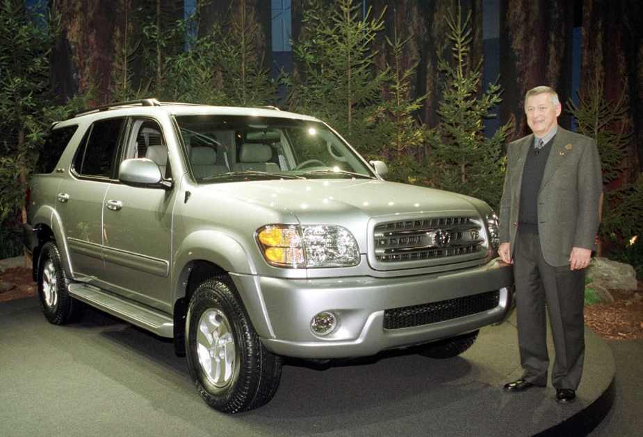 First Gen Toyota Sequoia at a press event