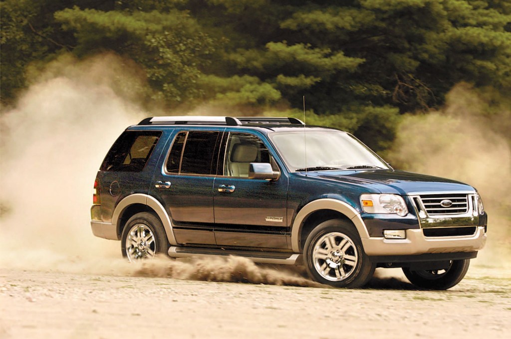 The 2006 Ford Explorer off-roading 