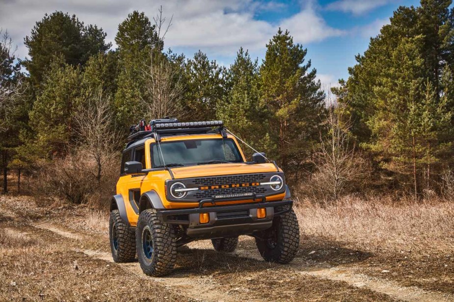 yellow 2021 Ford Bronco 