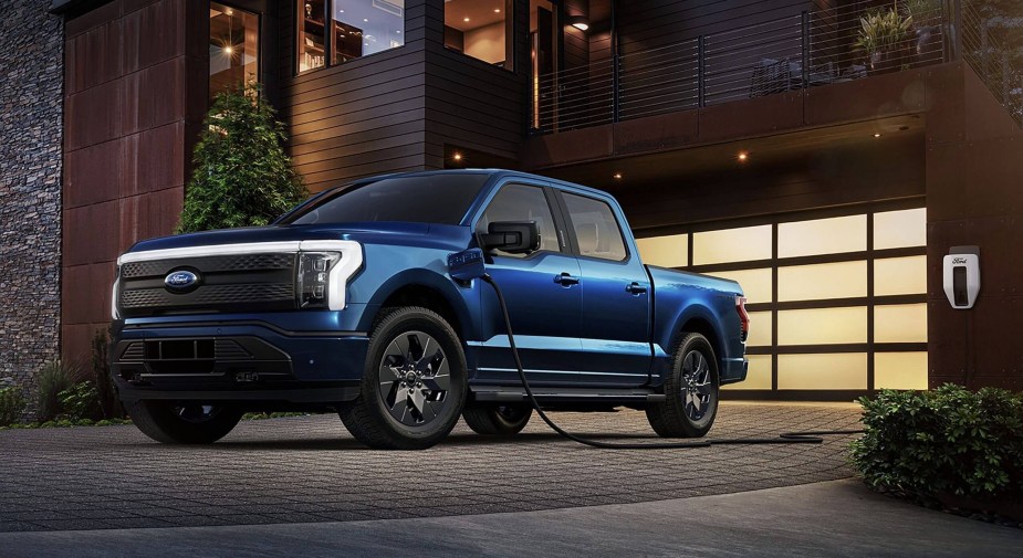 How much can the Ford F-150 Lightning tow?