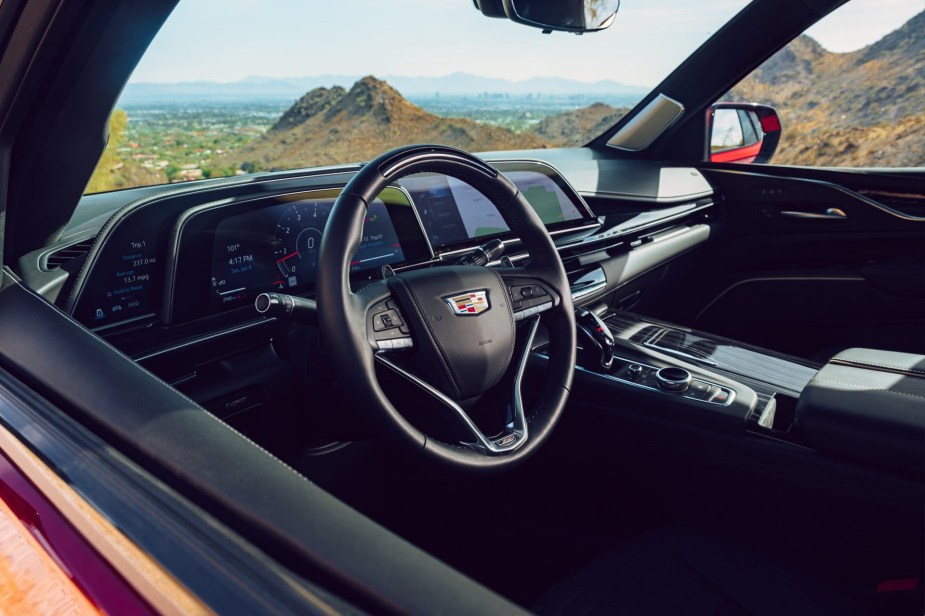 inside the 2023 Cadillac Escalade is similar to the 2022 Escalade interior 