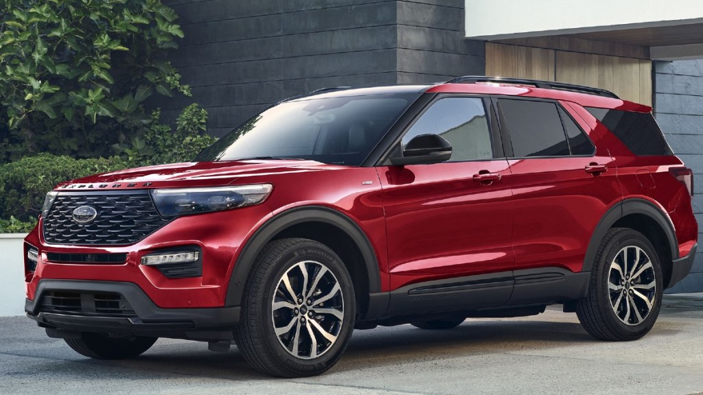 2023 Ford Explorer Parked in a Driveway