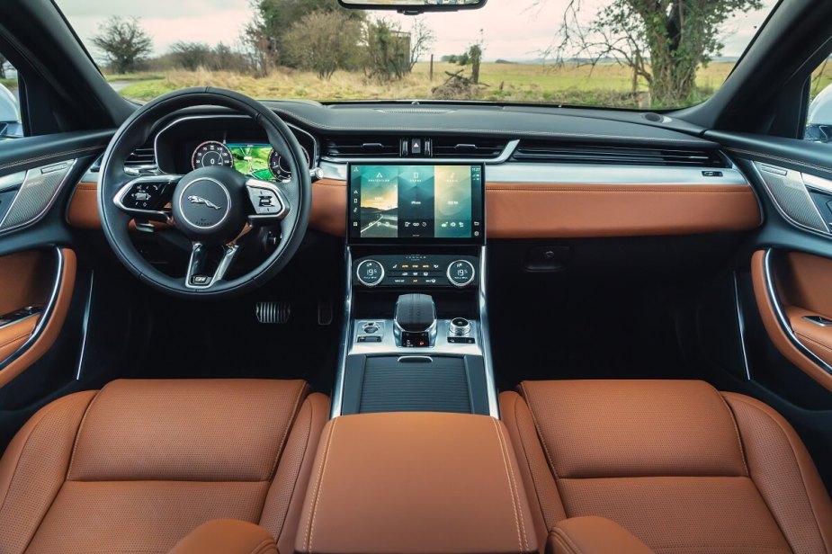 2023 Jaguar XF Interior brown leather