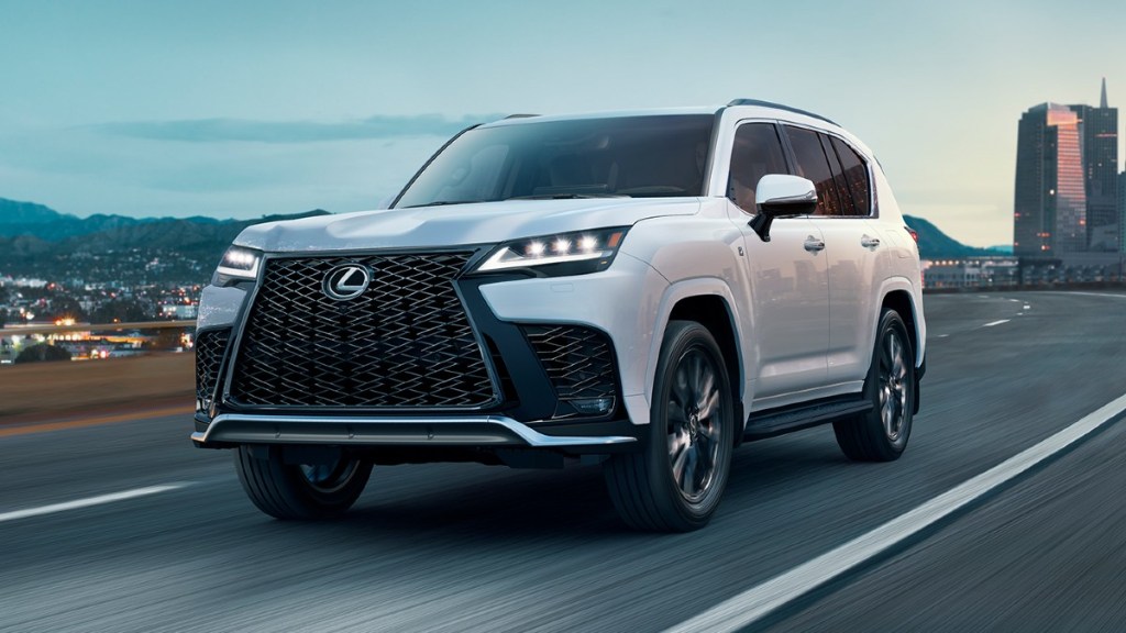 2023 Lexus LX Driving on a Road