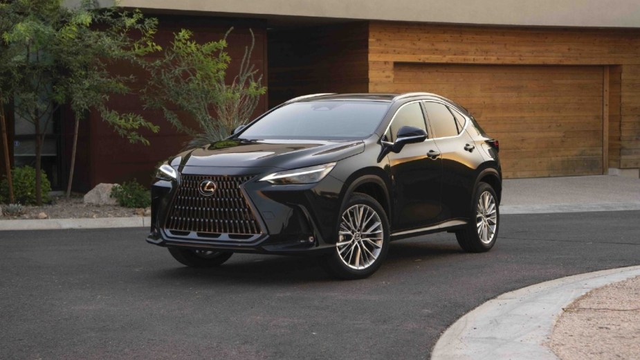 2023 Lexus NX F Sport Posed and Parked in Front of a House