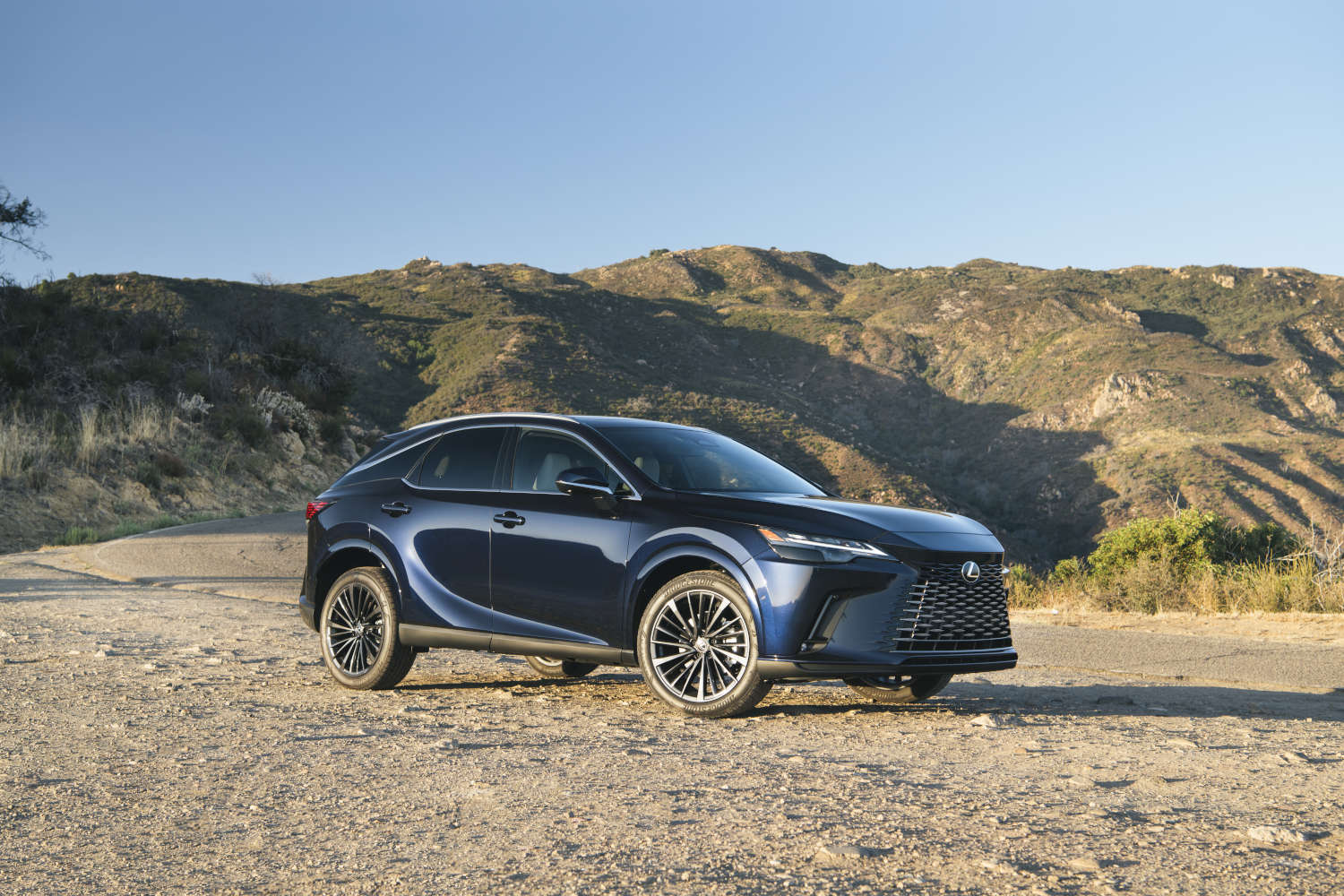 A 2023 Lexus RX in the sand