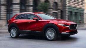 2023 Mazda CX-30 crossover SUV driving on a street