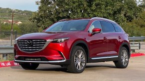 2023 Mazda CX-9 Parked in a Fire Lane - This Midsize SUV Received a Safety Rating of Poor in the new IIHS Rear-Seat Crash Test