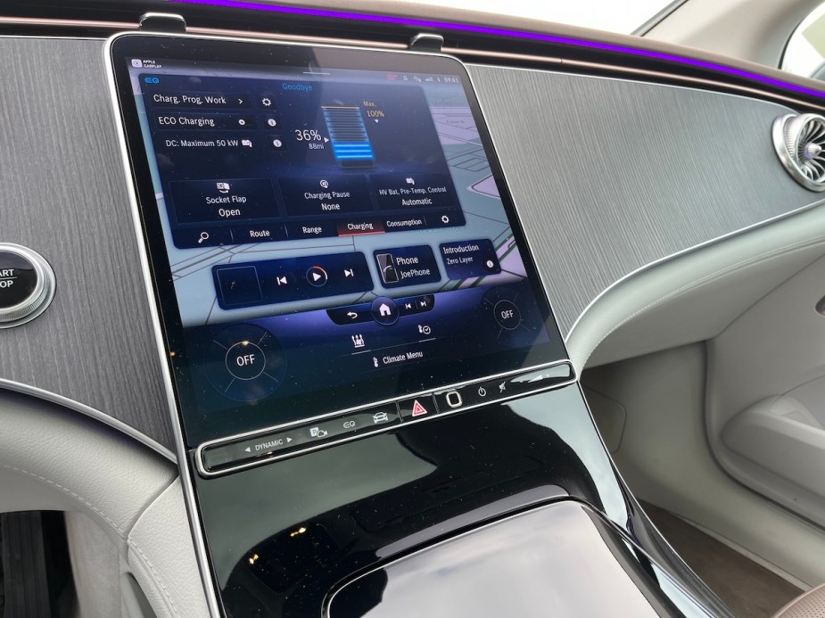 2023 Mercedes-Benz EQE touchscreen