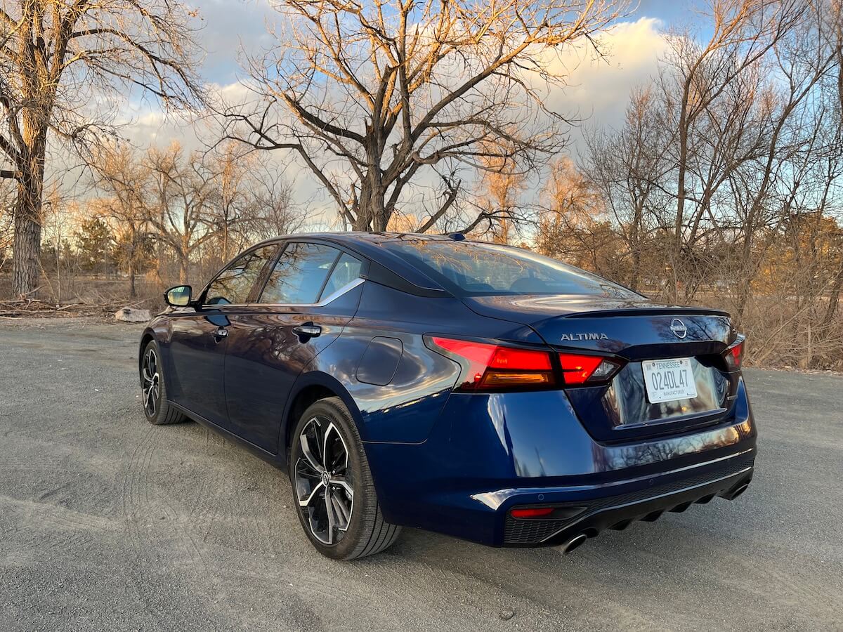 A rear view of the 2023 Nissan Altima