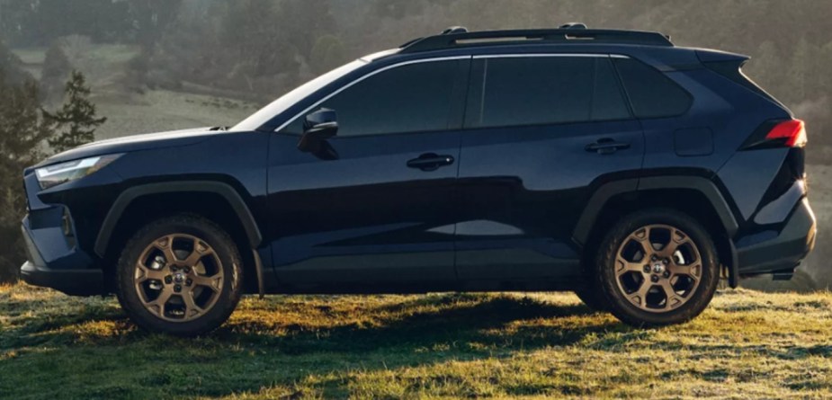 2023 Toyota RAV4 Parked on Top of a Hill