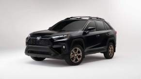 A black 2023 Toyota RAV4, which is one of the best Toyota SUV to buy, according to MotorTrend.