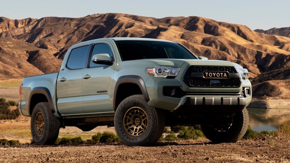 2023 Toyota Tacoma Posed in an Off-Road Setting