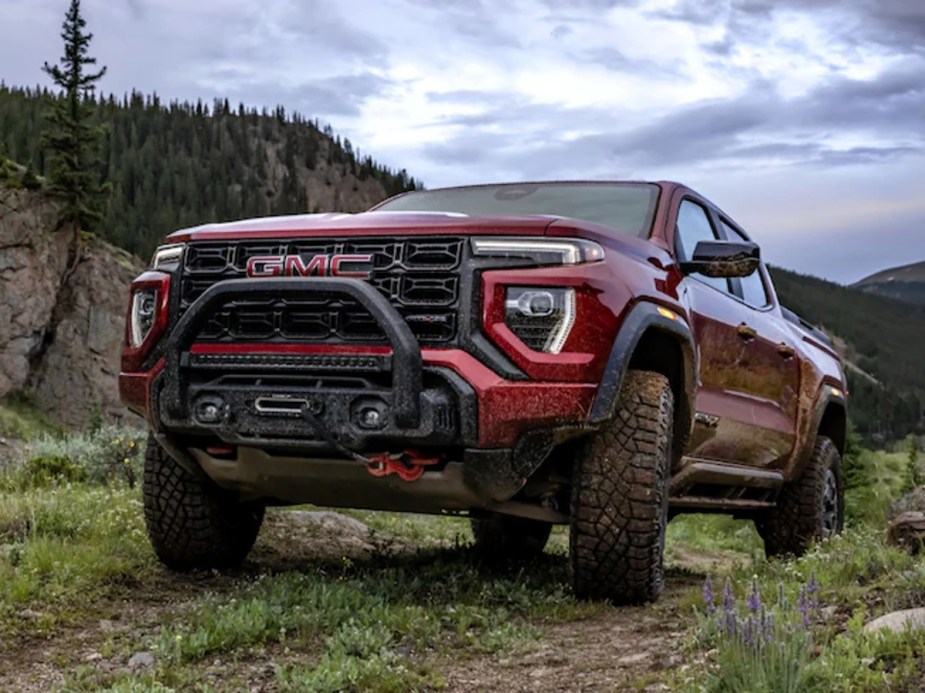 The 2023 GMC Canyon is a midsize truck with one of the best towing capacities.
