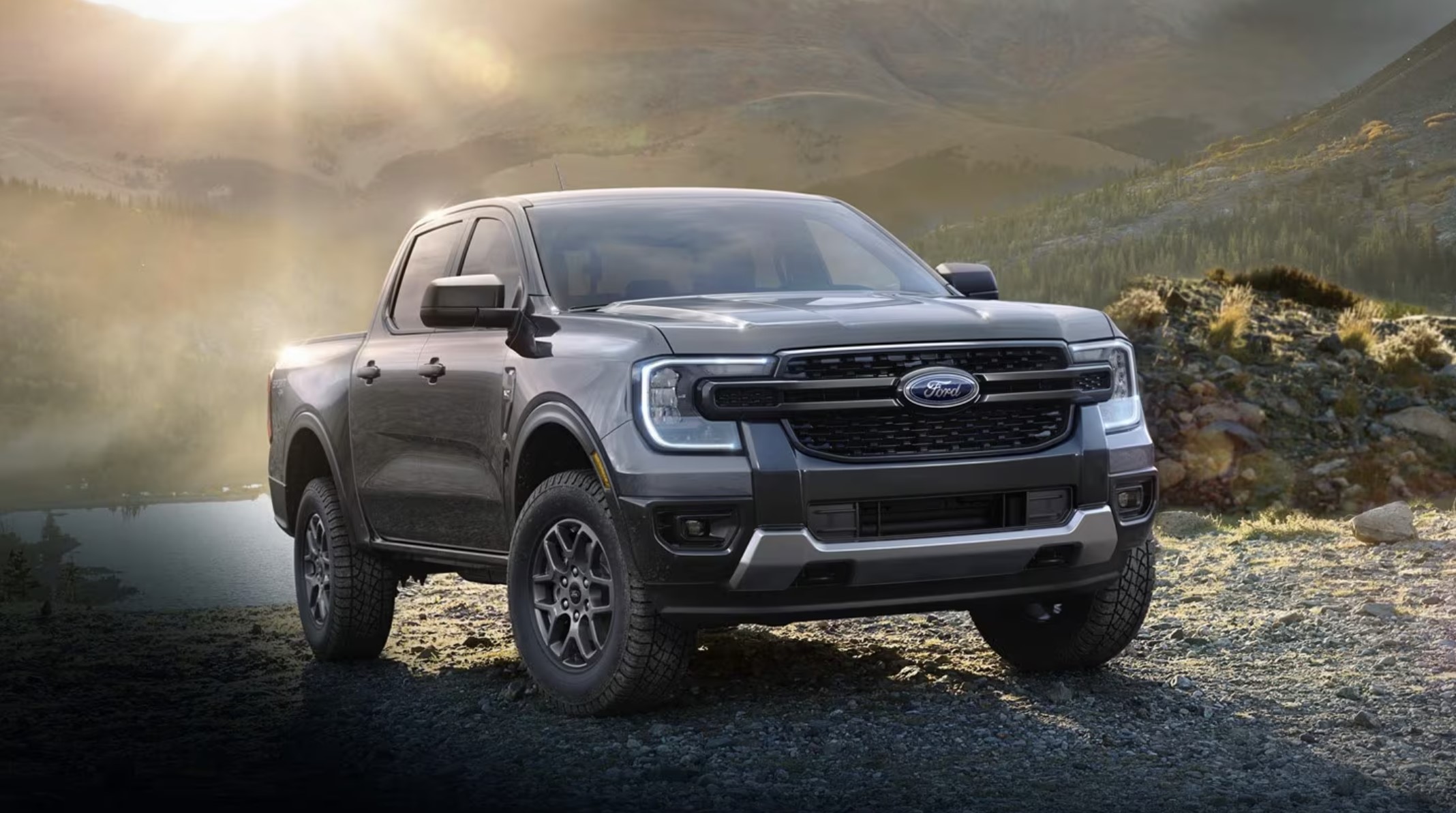 The 2024 Ford Ranger off-roading