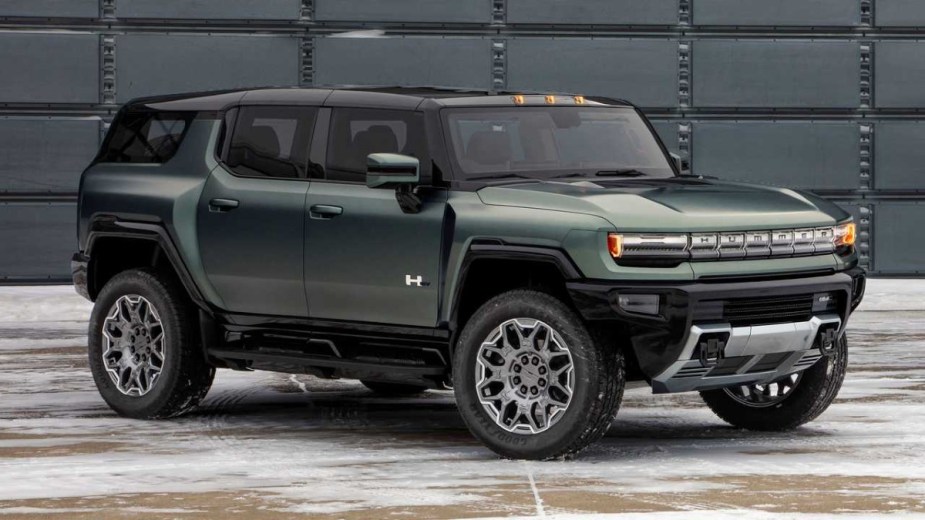 2024 GMC Hummer EV SUV parked and posed