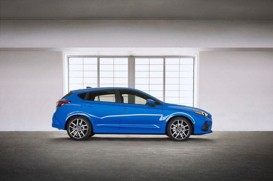 2024 Subaru Impreza Side Blue