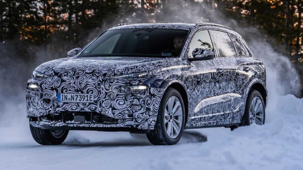 Audi Q6 e-tron Prototype Playing in the Snow