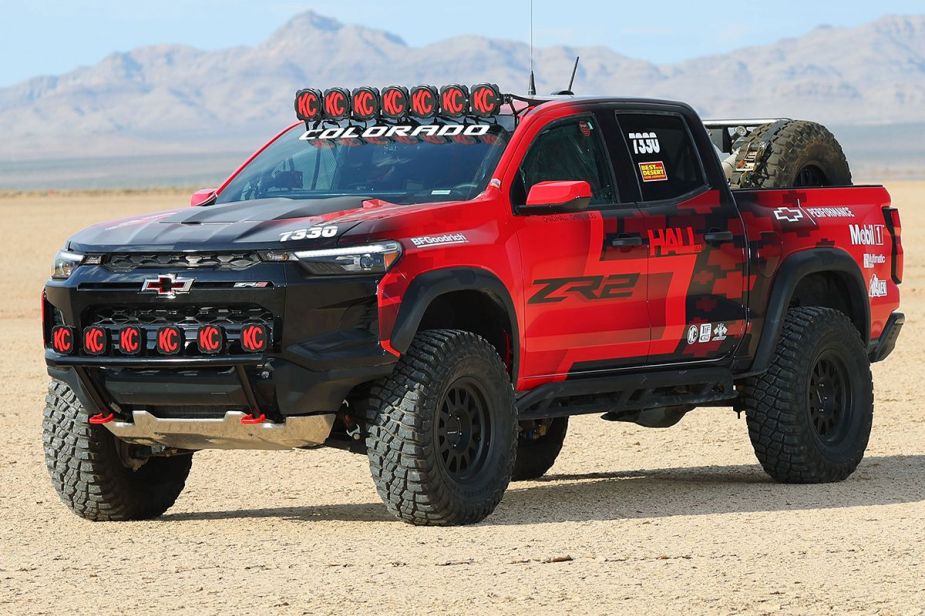 The 2023 Chevy Colorado ZR2 race truck 