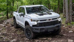 A 2023 Chevy Silverado ZR2 shows off as a Chevy truck.