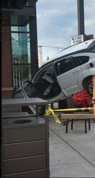 How Did a Pickup Truck Flip in the Chick-Fil-A Drive-Through?