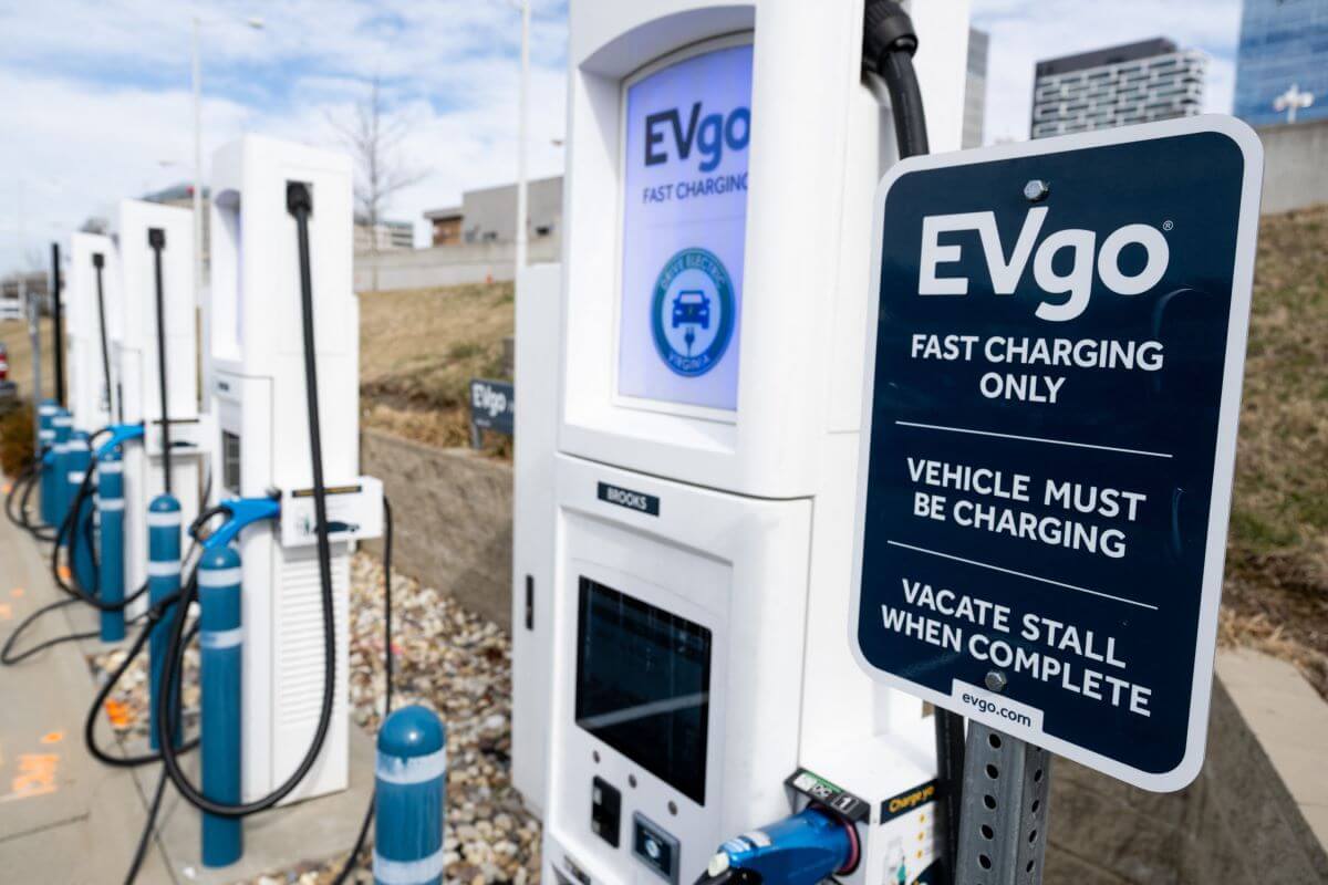 EVgo electric vehicle fast charger