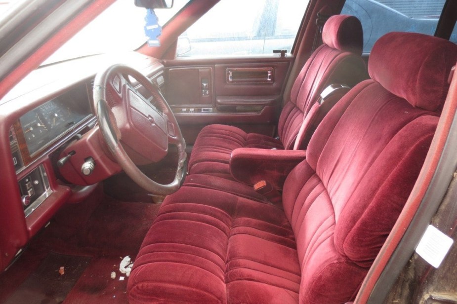 Front Bench Seat in a Classic Car