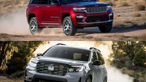 Comparing the Jeep Grand Cherokee and the Honda Passport seen here