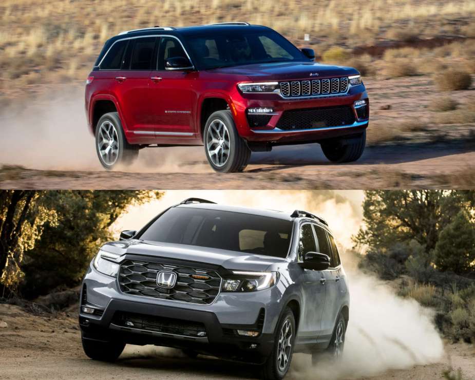 Comparing the Jeep Grand Cherokee and the Honda Passport seen here