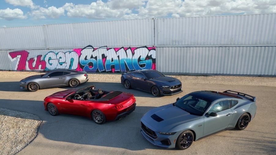 The new 2024 Ford Mustang lineup shows off its coupes and convertibles.