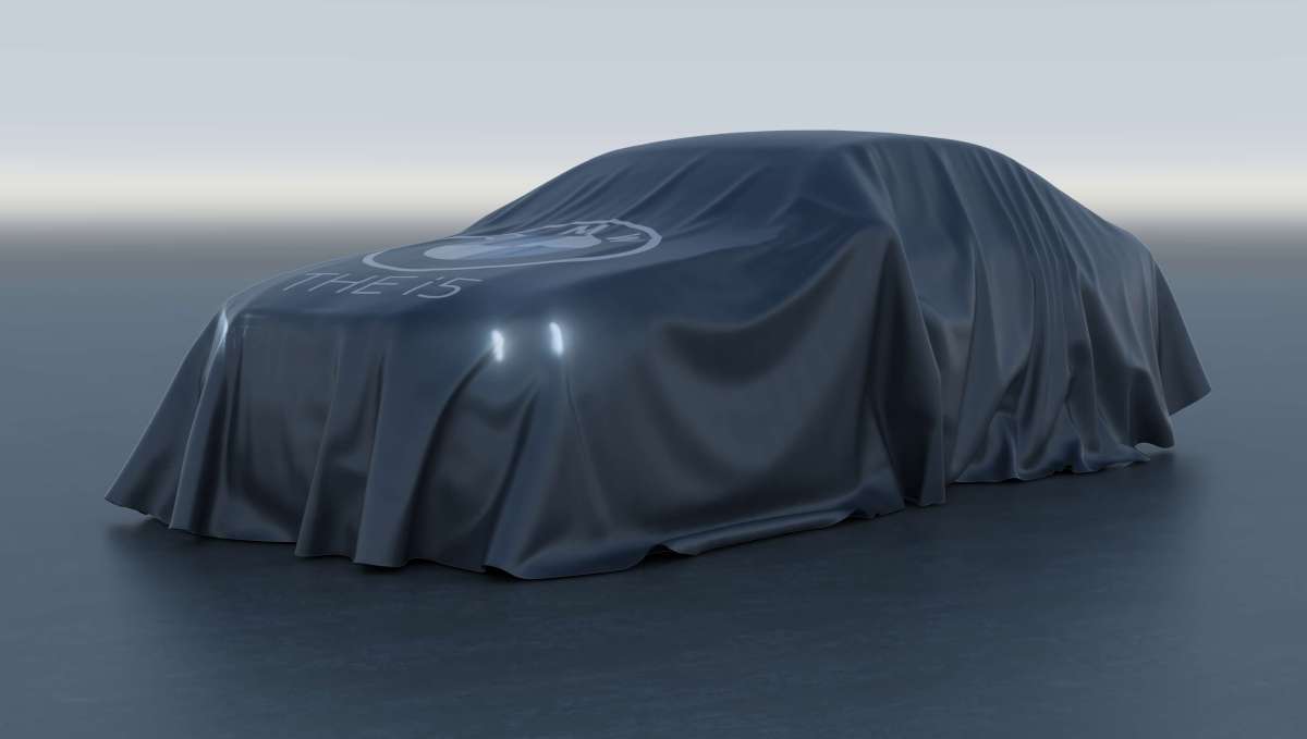 The BMW i5 rendered under cover