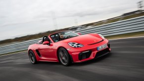 Porsche 718 Boxster red